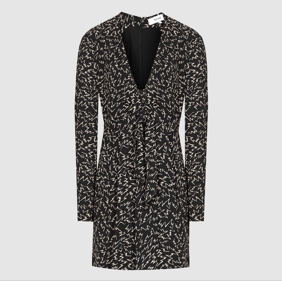 NWT REISS | Zig Zag Mini Shift Dress - Picture 9 of 9